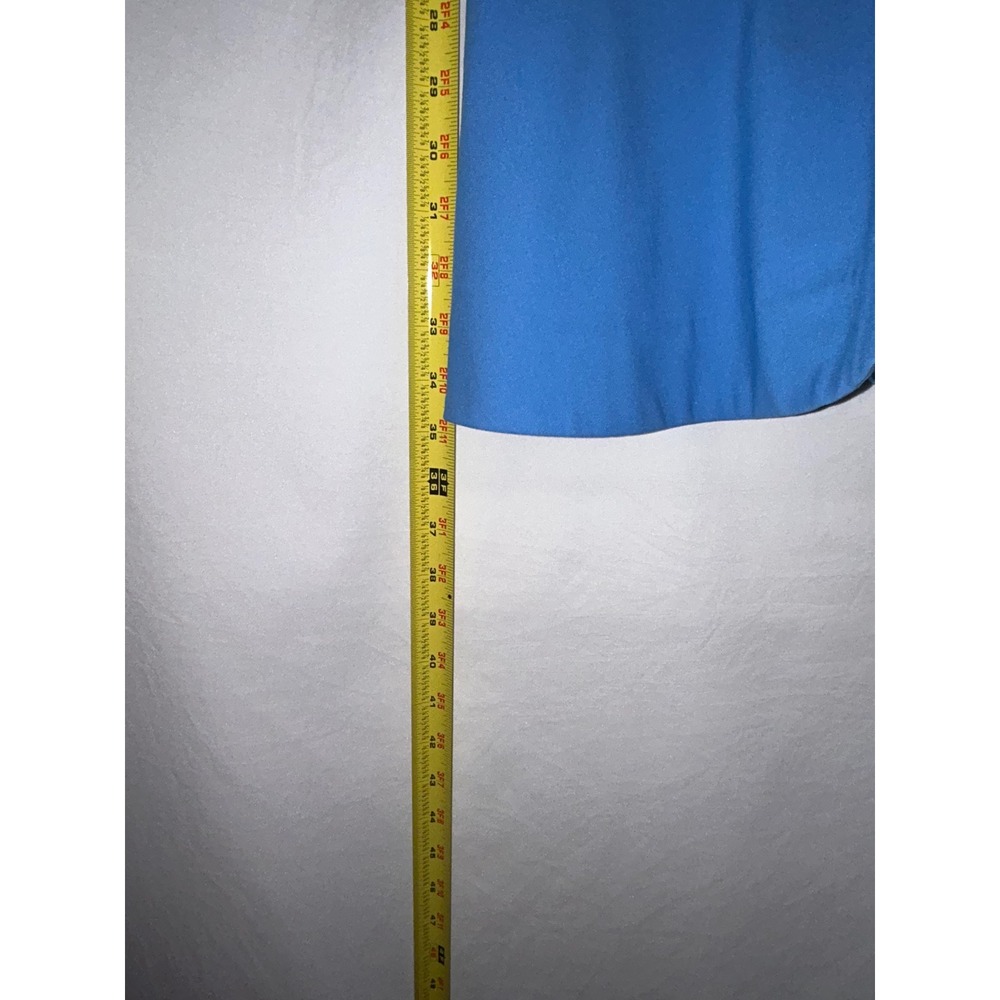 Elizabeth and James Cornflower Blue Sleeveless‎ Mock Neck Fit Flare Dress - Picture 6 of 7